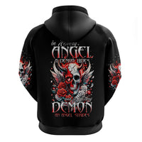 Devil Skull Zip Hoodie In Every Angel A Demon Hides And In Every Demon An Angel Strides - Wonder Print Shop