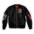 Devil Skull Sleeve Zip Bomber Jacket Little Bit Of Devil In These Angel eyes - Wonder Print Shop