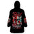 Devil Skull Wearable Blanket Hoodie Little Bit Of Devil In These Angel eyes - Wonder Print Shop