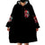 Devil Skull Wearable Blanket Hoodie Little Bit Of Devil In These Angel eyes - Wonder Print Shop