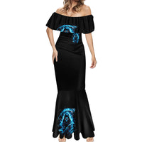Skull Reaper Mermaid Dress I Can't Go To Hell The Devil Still Has A Restraining Order Against Me - Wonder Print Shop
