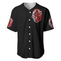 Devil Skull Baseball Jersey Stuck Between IDK IDC and IDGAF - Wonder Print Shop