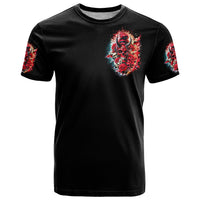 Devil Skull T Shirt Stuck Between IDK IDC and IDGAF - Wonder Print Shop