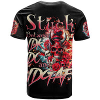 Devil Skull T Shirt Stuck Between IDK IDC and IDGAF - Wonder Print Shop