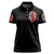 Devil Skull Women Polo Shirt Stuck Between IDK IDC and IDGAF - Wonder Print Shop