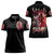 Devil Skull Women Polo Shirt Stuck Between IDK IDC and IDGAF - Wonder Print Shop