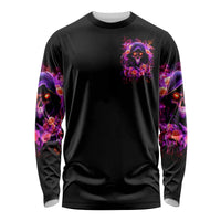Rose Skull Long Sleeve Shirt Beasuty In Beast Mode - Wonder Print Shop