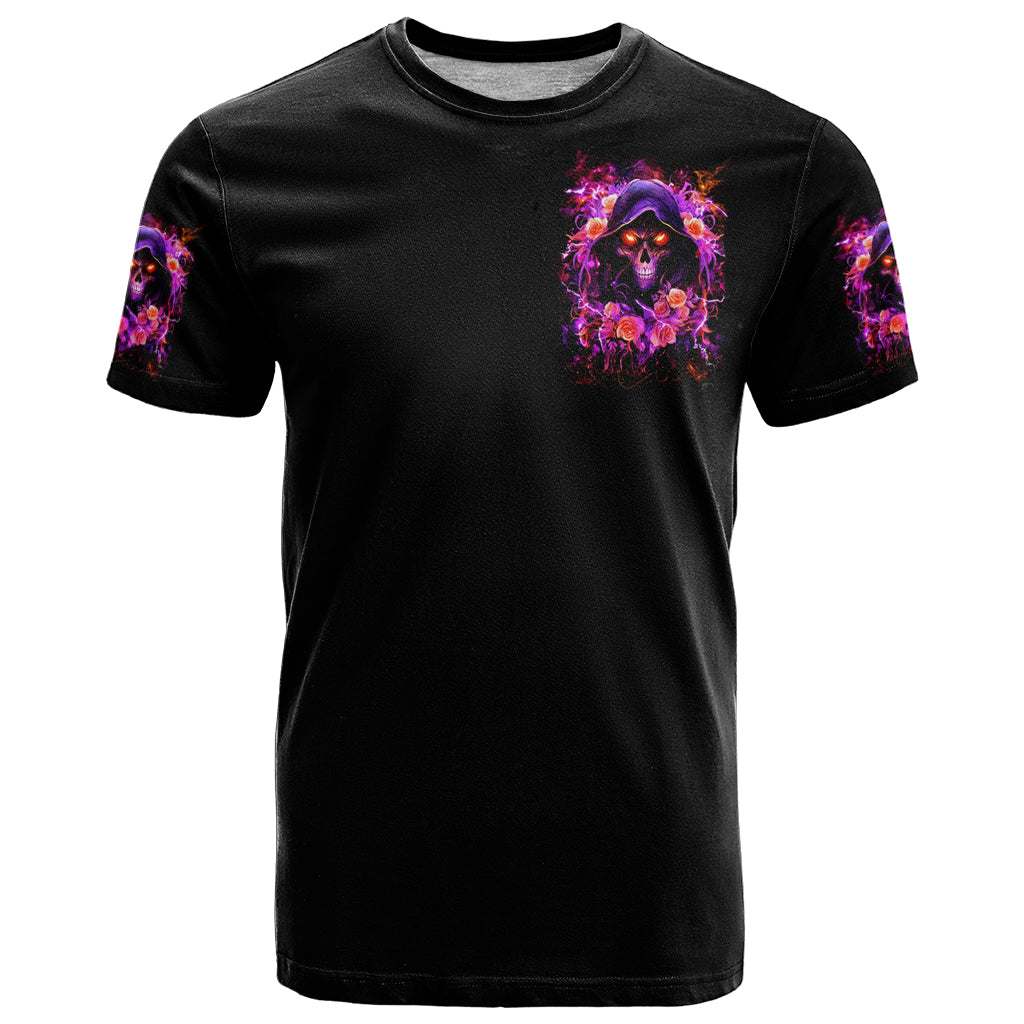 Rose Skull T Shirt Beasuty In Beast Mode - Wonder Print Shop