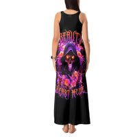 Rose Skull Tank Maxi Dress Beasuty In Beast Mode - Wonder Print Shop