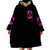 Rose Skull Wearable Blanket Hoodie Beasuty In Beast Mode - Wonder Print Shop