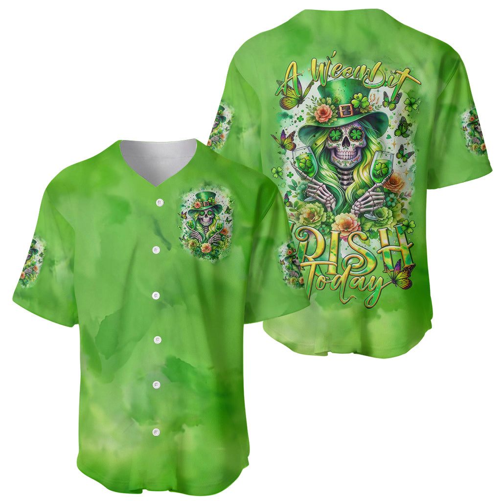 Irish Skull Baseball Jersey Irish Today - Wonder Print Shop