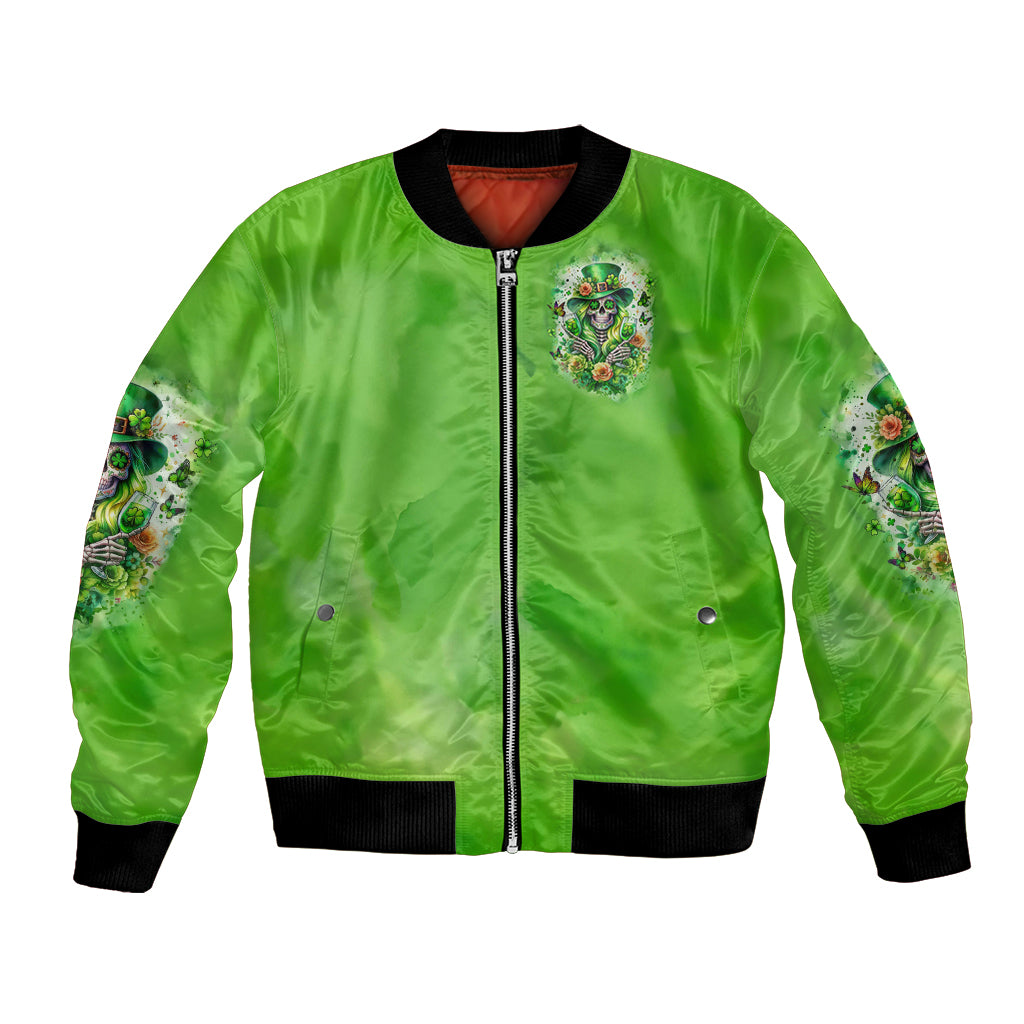 Irish Skull Bomber Jacket Irish Today - Wonder Print Shop