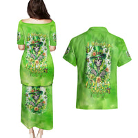 Irish Skull Couples Matching Puletasi and Hawaiian Shirt Irish Today - Wonder Print Shop