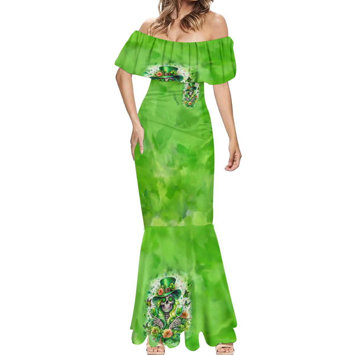Irish Skull Mermaid Dress Irish Today - Wonder Print Shop