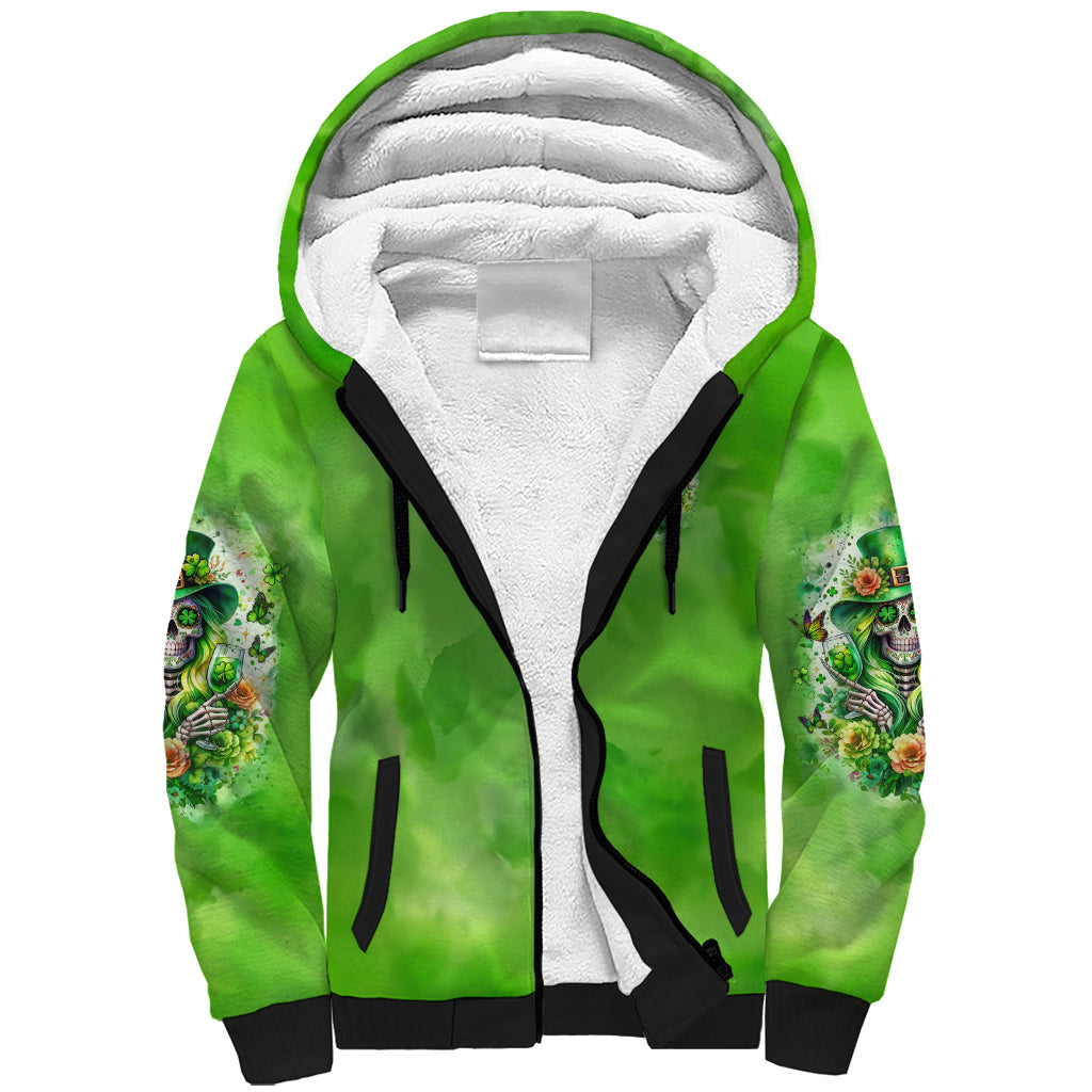 Irish Skull Sherpa Hoodie Irish Today - Wonder Print Shop