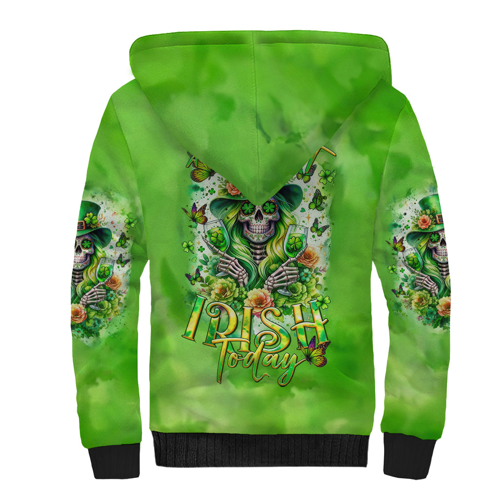 Irish Skull Sherpa Hoodie Irish Today - Wonder Print Shop