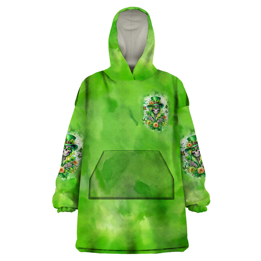 Irish Skull Wearable Blanket Hoodie Irish Today - Wonder Print Shop
