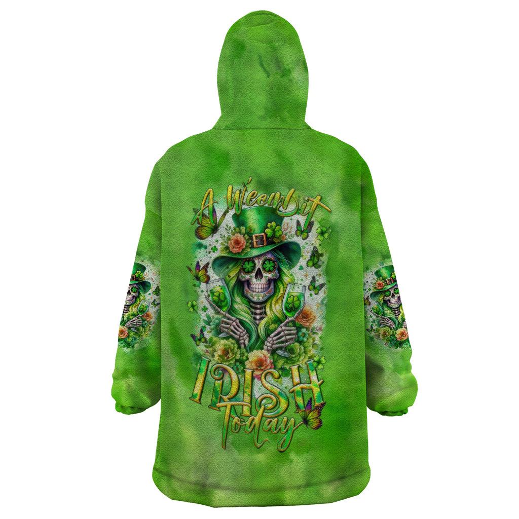 Irish Skull Wearable Blanket Hoodie Irish Today - Wonder Print Shop