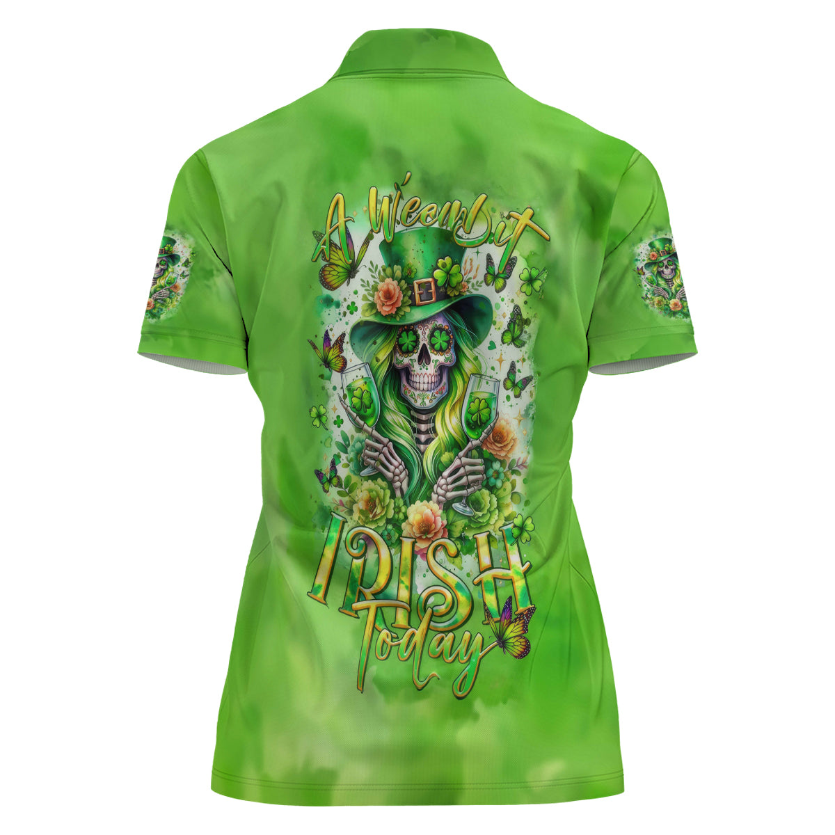Irish Skull Women Polo Shirt Irish Today - Wonder Print Shop