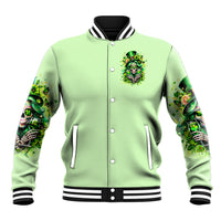 Irish Skull Baseball Jacket Drink Up Bitches - Wonder Print Shop