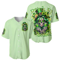 Irish Skull Baseball Jersey Drink Up Bitches - Wonder Print Shop