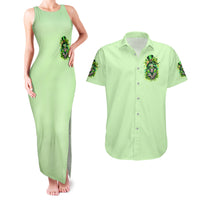 Irish Skull Couples Matching Tank Maxi Dress and Hawaiian Shirt Drink Up Bitches - Wonder Print Shop
