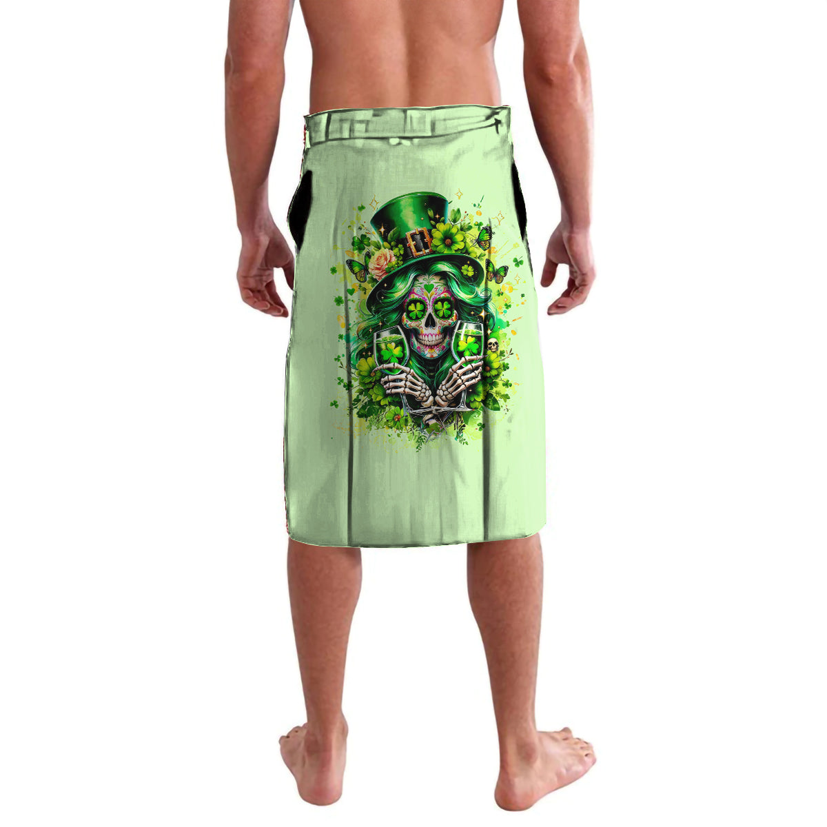 Irish Skull Lavalava Drink Up Bitches - Wonder Print Shop