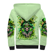 Irish Skull Sherpa Hoodie Drink Up Bitches - Wonder Print Shop