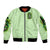 Irish Skull Sleeve Zip Bomber Jacket Drink Up Bitches - Wonder Print Shop
