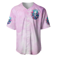 Rose Skull Baseball Jersey Bullshit So The Bitch In Me Come Out To Play - Wonder Print Shop