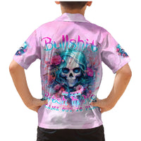 Rose Skull Family Matching Mermaid Dress and Hawaiian Shirt Bullshit So The Bitch In Me Come Out To Play - Wonder Print Shop