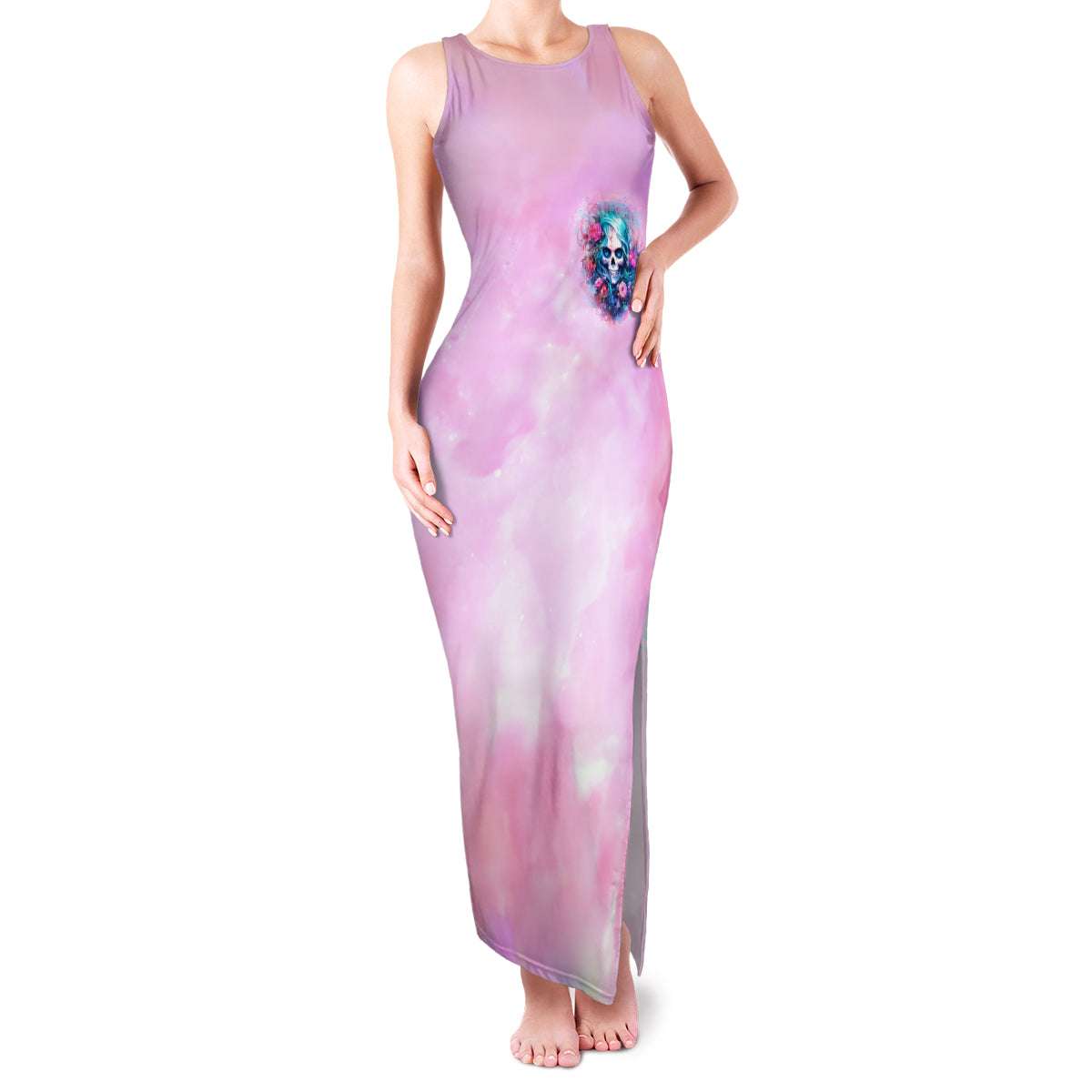 Rose Skull Family Matching Tank Maxi Dress and Hawaiian Shirt Bullshit So The Bitch In Me Come Out To Play - Wonder Print Shop