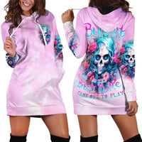 Rose Skull Hoodie Dress Bullshit So The Bitch In Me Come Out To Play - Wonder Print Shop