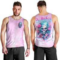 Rose Skull Men Tank Top Bullshit So The Bitch In Me Come Out To Play - Wonder Print Shop