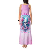 Rose Skull Tank Maxi Dress Bullshit So The Bitch In Me Come Out To Play - Wonder Print Shop