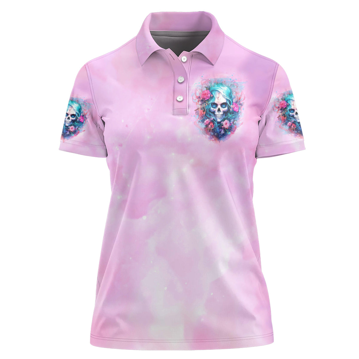 Rose Skull Women Polo Shirt Bullshit So The Bitch In Me Come Out To Play - Wonder Print Shop
