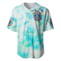 Flower Skull Baseball Jersey She Is Sunshine Mixed With A Little Hurricane - Wonder Print Shop