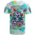 Flower Skull T Shirt She Is Sunshine Mixed With A Little Hurricane - Wonder Print Shop
