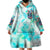 Flower Skull Wearable Blanket Hoodie She Is Sunshine Mixed With A Little Hurricane - Wonder Print Shop