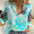 Flower Skull Women Casual Shirt She Is Sunshine Mixed With A Little Hurricane - Wonder Print Shop