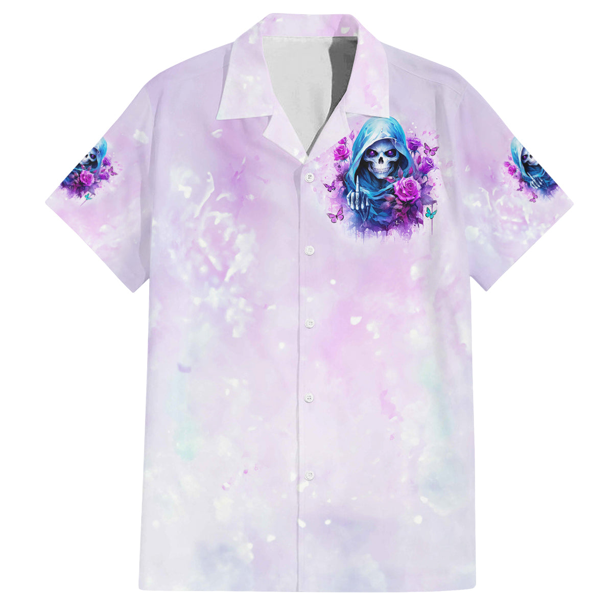 Rose Skull Family Matching Puletasi and Hawaiian Shirt I'm Not Always A Bitch Just Kidding Go Fuck Yourself - Wonder Print Shop