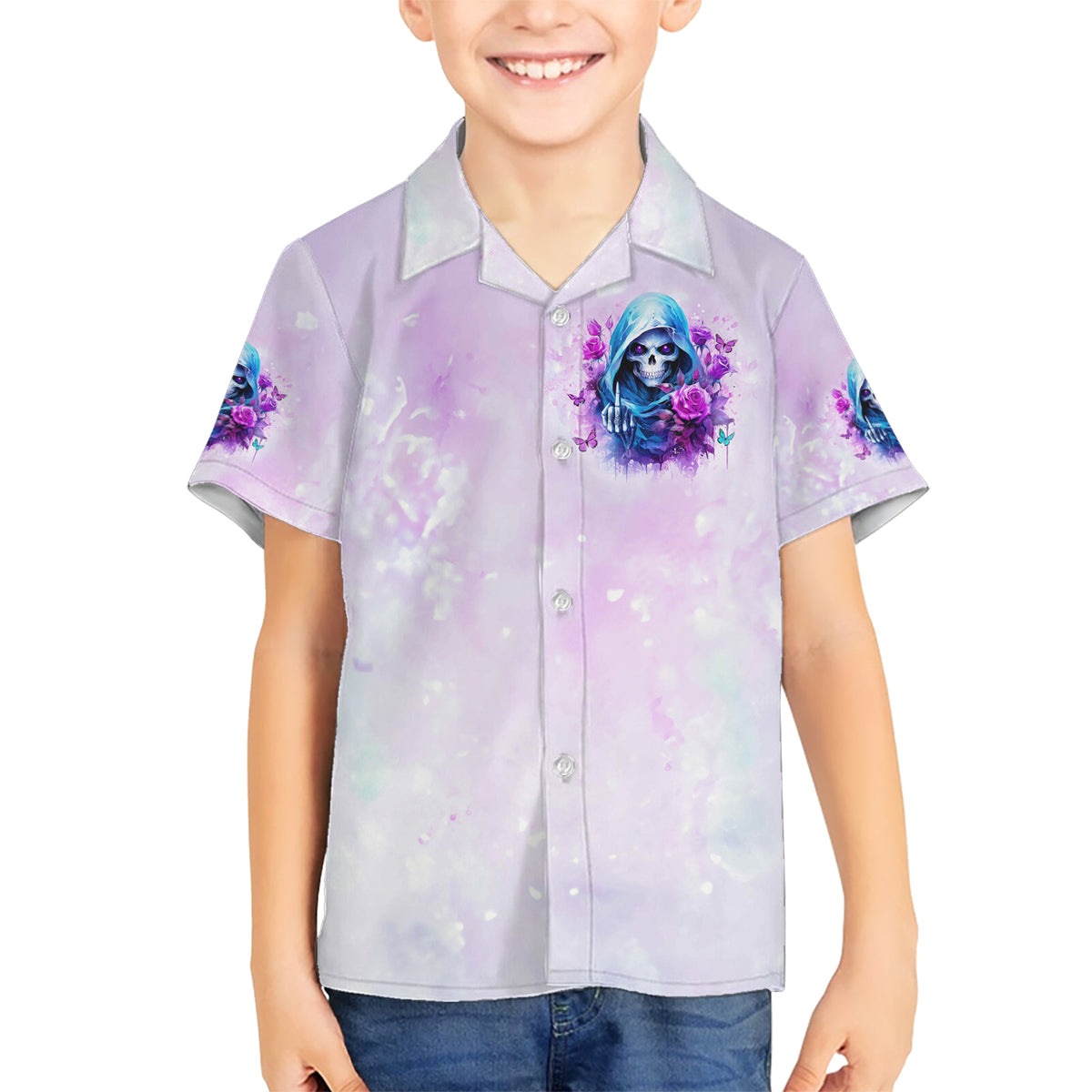 Rose Skull Hawaiian Shirt I'm Not Always A Bitch Just Kidding Go Fuck Yourself - Wonder Print Shop