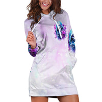 Rose Skull Hoodie Dress I'm Not Always A Bitch Just Kidding Go Fuck Yourself - Wonder Print Shop
