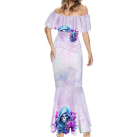 Rose Skull Mermaid Dress I'm Not Always A Bitch Just Kidding Go Fuck Yourself - Wonder Print Shop