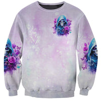 Rose Skull Sweatshirt I'm Not Always A Bitch Just Kidding Go Fuck Yourself - Wonder Print Shop