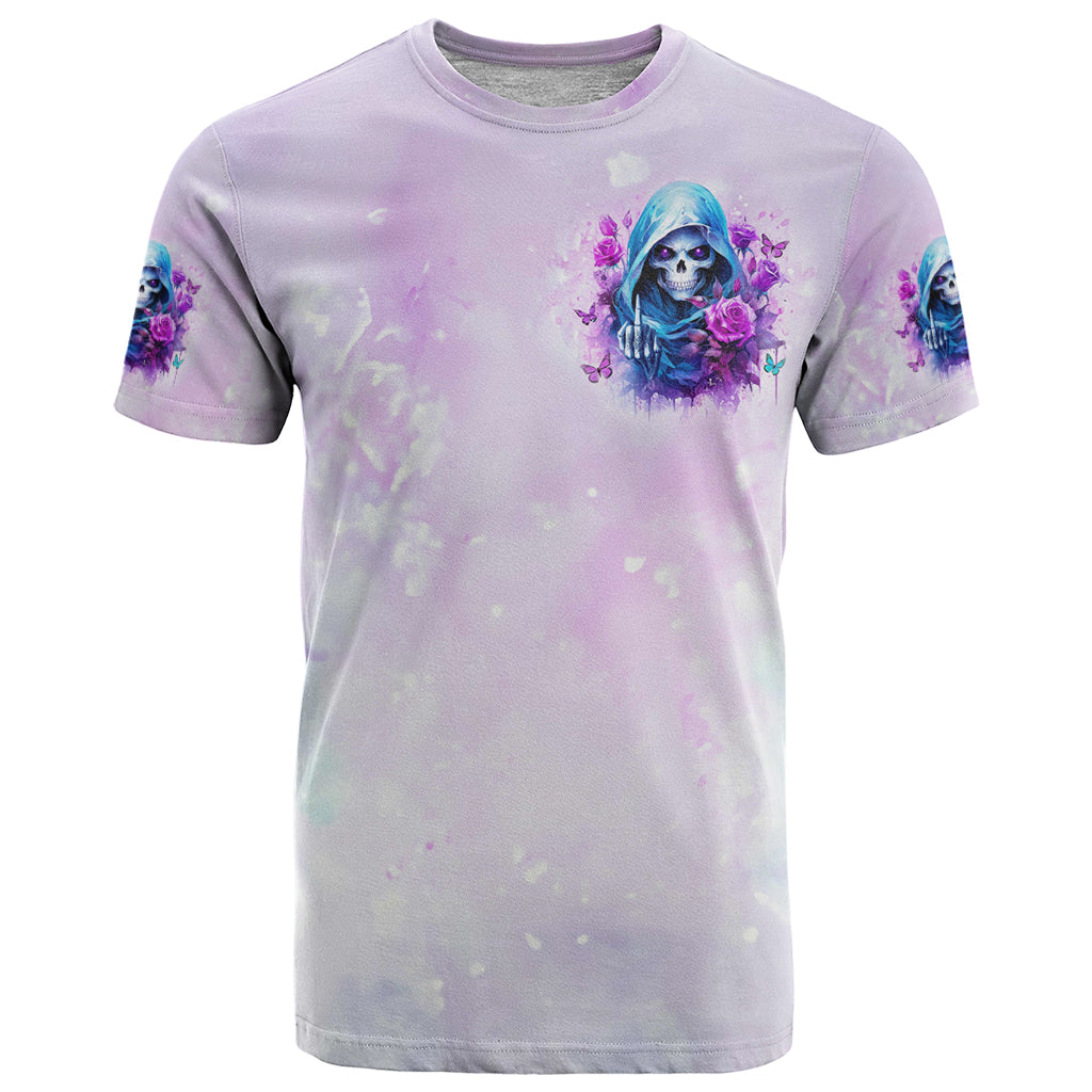 Rose Skull T Shirt I'm Not Always A Bitch Just Kidding Go Fuck Yourself - Wonder Print Shop