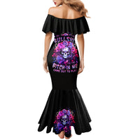 Flower Skull Mermaid Dress The Good Girl In Me Got Tired Of The Bullshit So The Bitch In Me Came Out To Play - Wonder Print Shop