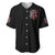 Devil Skull Baseball Jersey The Perseon I Afraid Of Is Myself That Fucker Is Crazy - Wonder Print Shop