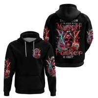 Devil Skull Hoodie The Perseon I Afraid Of Is Myself That Fucker Is Crazy - Wonder Print Shop