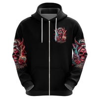 Devil Skull Hoodie The Perseon I Afraid Of Is Myself That Fucker Is Crazy - Wonder Print Shop